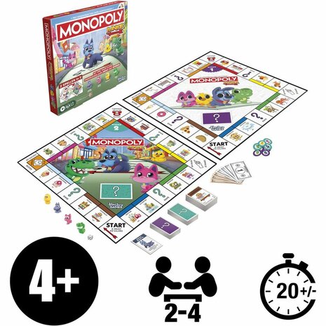 Monopoly Junior (4+) &ndash; kinderspel 2-in-1 &ndash; Hasbro Games