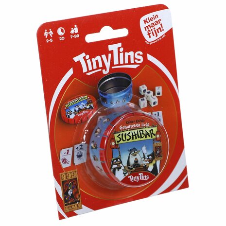 Tiny Tins: Geharrewar in de Sushibar &ndash; Compact dobbelspel &ndash; 999 Games