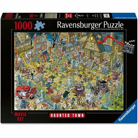 Movie Set 2 (1000): Haunted Town &ndash; Legpuzzel &ndash; Ravensburger