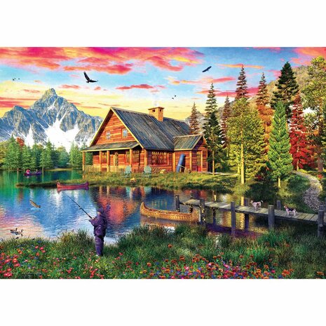 The Fishing Cabin - Smart Cut (1000) &ndash; Legpuzzel &ndash; Eurographics