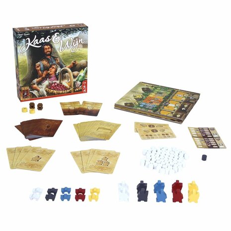 Kaas & Wijn &ndash; Bordspel &ndash; 999 Games