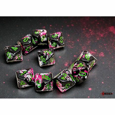 Brush Paintball Green D10 (10 stuks) &ndash; Dobbelstenen &ndash; Chessex