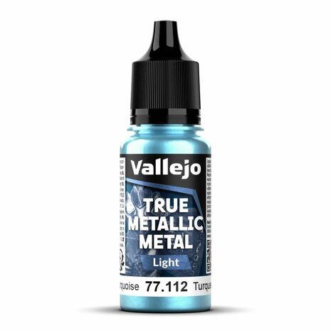 Hydra Turquoise 18 ml - True Metallic Metal Light &ndash; Verf &ndash; Vallejo