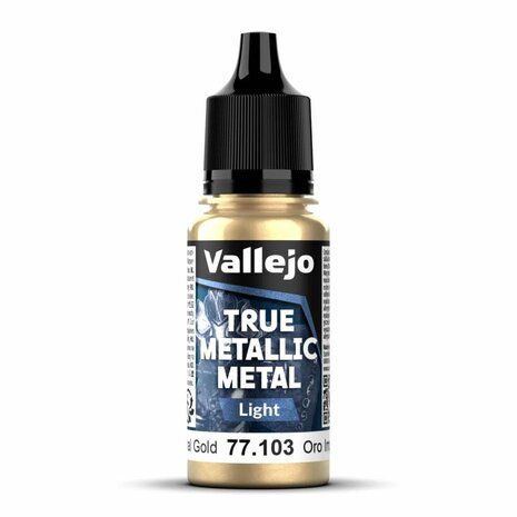 Imperial Gold 18 ml - True Metallic Metal Light &ndash; Verf &ndash; Vallejo