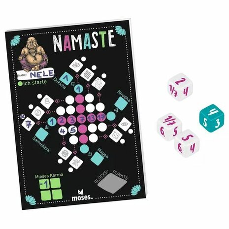 Namaste &ndash; Roll & write dobbelspel &ndash; Tucker's Fun Factory