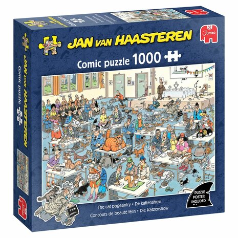 Jan van Haasteren - De Kattenshow (1000) &ndash; Legpuzzel &ndash; Jumbo