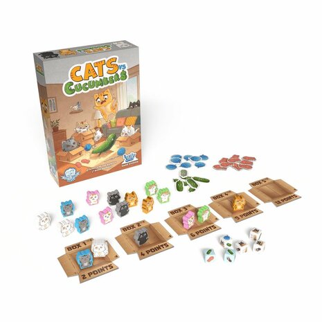 Cats Vs Cucumbers &ndash; Dobbelspel &ndash; Envy Born Games