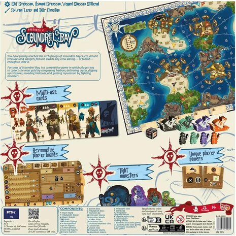 Fortunes of Scoundrel Bay &ndash; Strategisch Bordspel &ndash; Chilifox Games