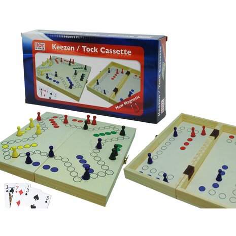 Keezen / Tock Cassette &ndash; Bordspel &ndash; Hot Games