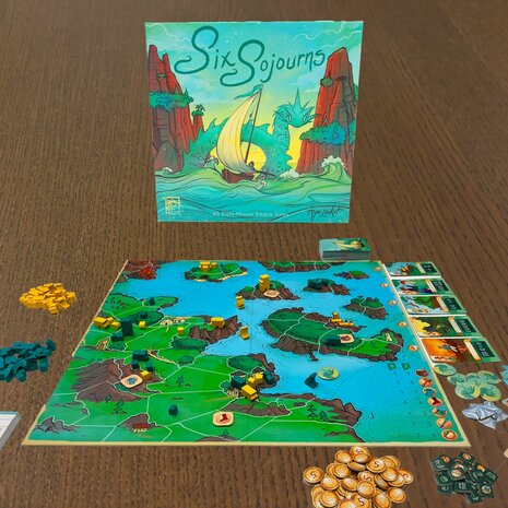 Six Sojourns &ndash; Bordspel &ndash; Red Raven Games