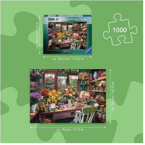 My Haven No.13 (1000): Flower Arranger's Shed &ndash; Legpuzzel &ndash; Ravensburger