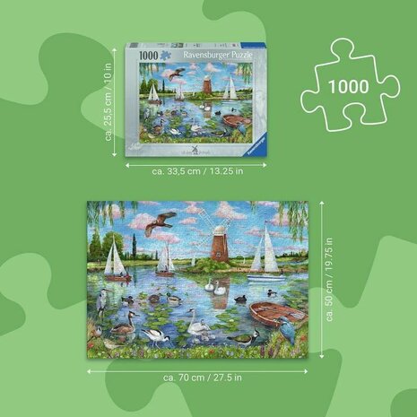 Life Along the Broads (1000) &ndash; Legpuzzel &ndash; Ravensburger