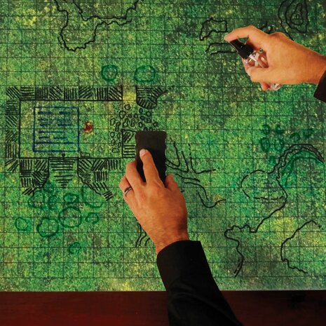 RPG Grid Mat (Grassland) &ndash; RPG Speelmat &ndash; Enhance Gaming