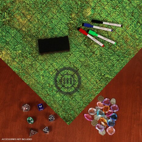 RPG Grid Mat (Grassland) &ndash; RPG Speelmat &ndash; Enhance Gaming