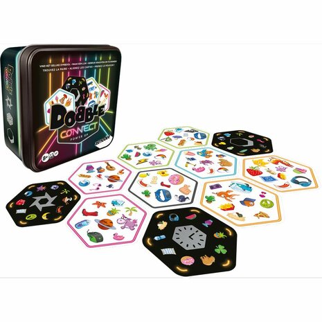 Dobble Power Up Connect (Tin) &ndash; Partykaartspel &ndash; Zygomatic