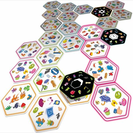 Dobble Power Up Connect (Tin) &ndash; Partykaartspel &ndash; Zygomatic
