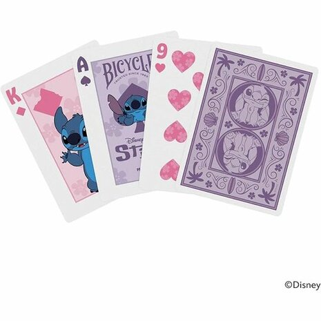 Bicycle Disney Stitch Purple &ndash; Speelkaarten &ndash; Bicycle