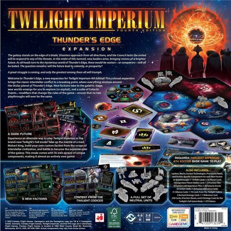 Twilight Imperium: Thunder's Edge &ndash; Speluitbreiding &ndash; Fantasy Flight Games