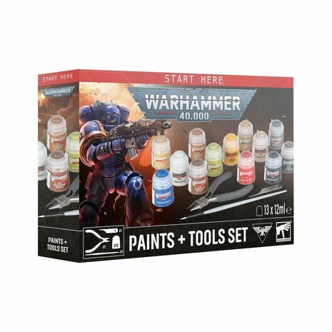 Warhammer 40,000 Paints + Tools Set &ndash; Verf- en gereedschapsset &ndash; Games Workshop