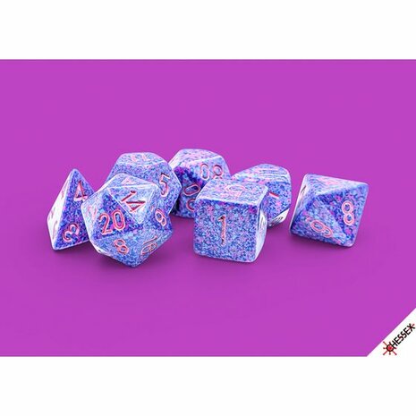 Speckled Purple Passion Polydice (7 Stuks) &ndash; Polydice-dobbelstenen &ndash; Chessex