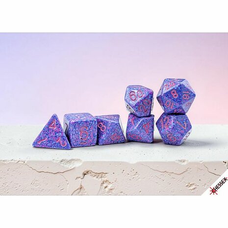 Speckled Purple Passion Polydice (7 Stuks) &ndash; Polydice-dobbelstenen &ndash; Chessex