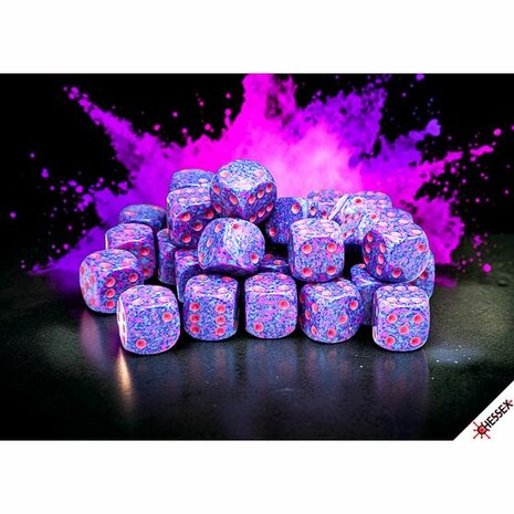 Speckled Purple Passion D6 12mm (36 Stuks) &ndash; D6 Dobbelstenset &ndash; Chessex