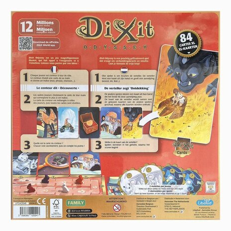 Dixit Odyssey Refresh (Basisspel) &ndash; Associatiespel &ndash; Libellud