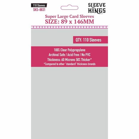 Super Large Sleeves 8831 (89x146mm) &ndash; Kaarthoezen &ndash; Sleeve Kings