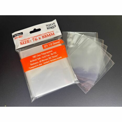 Zombicide Compatible Sleeves 8827 (76x88mm) &ndash; Kaarthoezen &ndash; Sleeve Kings