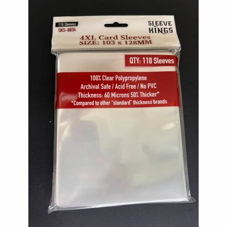 Sleeve Kings 4XL Sleeves 8834 (103x128mm) &ndash; Kaarthoezen &ndash; Sleeve Kings