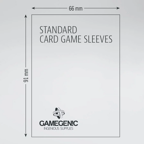 Gamegenic Value Pack 200: Standard Card Game (66x91) &ndash; Clear Matte Sleeves &ndash; Gamegenic