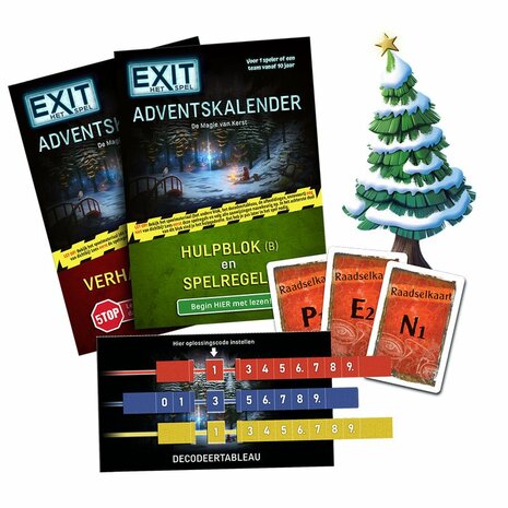 EXIT Adventskalender: De Magie van Kerst &ndash; Escape Room-adventskalender &ndash; 999 Games
