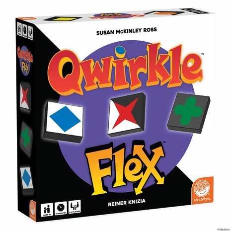 Qwirkle Flex &ndash; Tegellegspel &ndash; MindWare