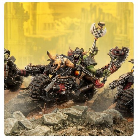 Warhammer 40,000 Orks: Warbikers &ndash; Cavalerie-miniatuurset &ndash; Games Workshop