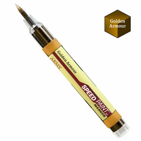 Speedpaint 2.0 Marker - Golden Armour &ndash; Metallic miniatuurverfmarker &ndash; The Army Painter