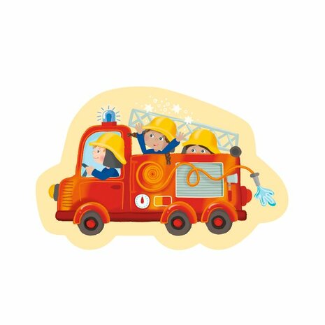 4 Eerste Puzzels: Hulpvoertuigen (2+) &ndash; Puzzelset &ndash; HABA