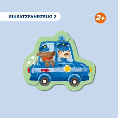 4 Eerste Puzzels: Hulpvoertuigen (2+) &ndash; Puzzelset &ndash; HABA