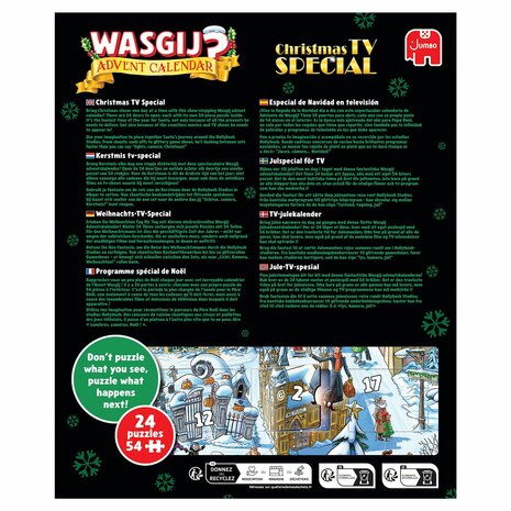 Wasgij Christmas TV Special Advent Kalender 2026 &ndash; Puzzeladventskalender &ndash; Jumbo