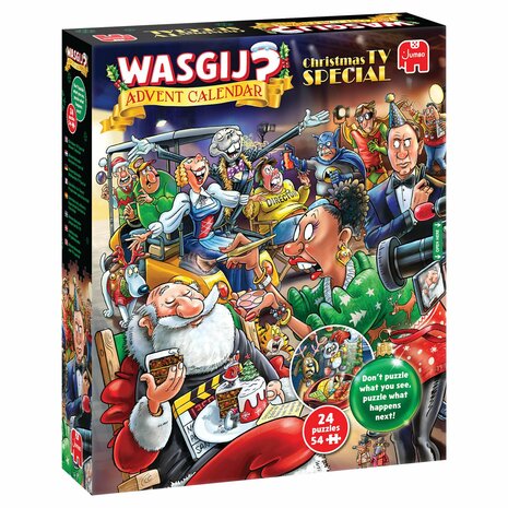 Wasgij Christmas TV Special Advent Kalender 2026 &ndash; Puzzeladventskalender &ndash; Jumbo