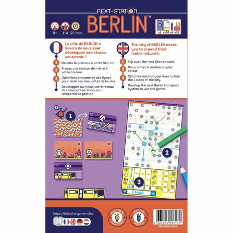 Next Station: Berlin &ndash; Flip-and-write-spel &ndash; Blue Orange