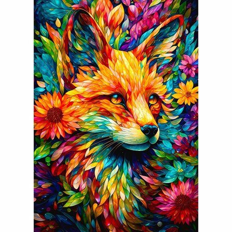 Flower Garden Fox &ndash; Legpuzzel &ndash; Enjoy