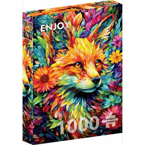 Flower Garden Fox &ndash; Legpuzzel &ndash; Enjoy