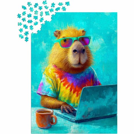 Cool Capybara (1000) &ndash; Legpuzzel &ndash; Enjoy