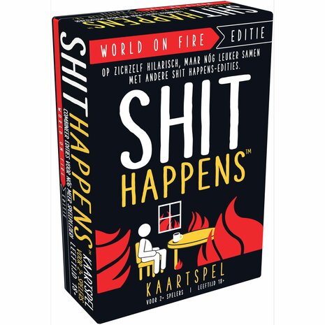 Shit Happens &ndash; The World&rsquo;s on Fire Edition 18+ &ndash; Kaartspel &ndash; Goliath