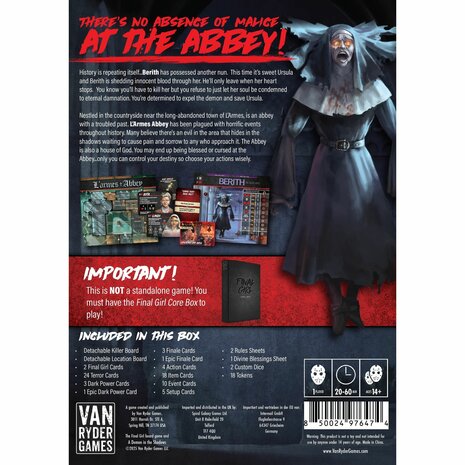 Final Girl: A Demon in the Shadows &ndash; Bordspeluitbreiding &ndash; Van Ryder Games