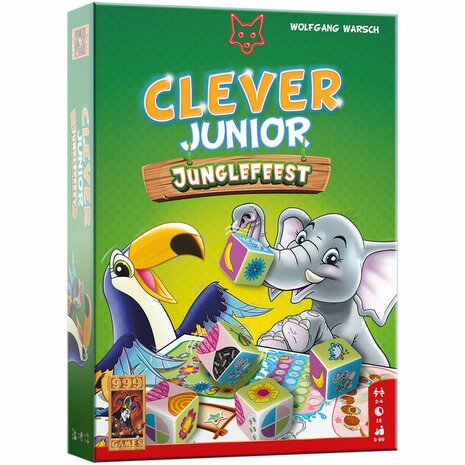 Clever Junior: Junglefeest – Dobbelspel – 999 Games