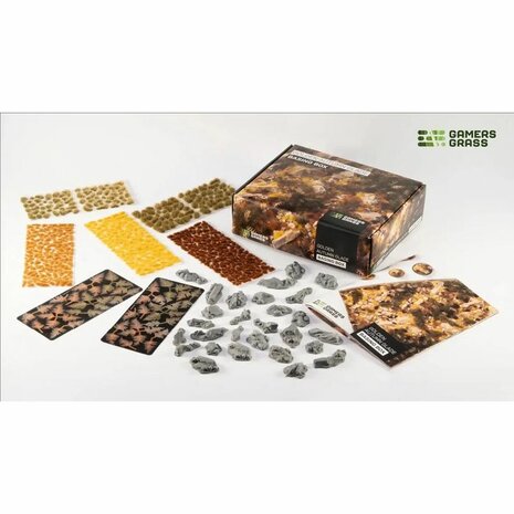 Golden Autumn Glade Basing Box &ndash; Basing Set &ndash; GamersGrass