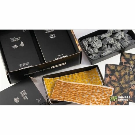 Golden Autumn Glade Basing Box &ndash; Basing Set &ndash; GamersGrass