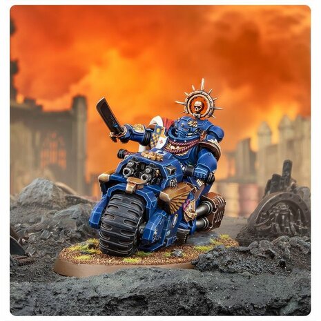 Warhammer 40,000 Space Marines: Captain on Bike &ndash; Karakterminiatuur &ndash; Games Workshop