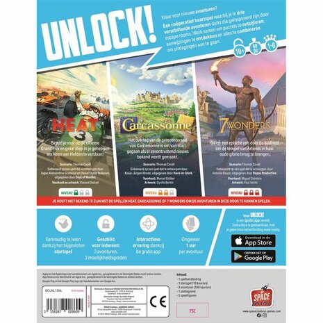 Unlock! Nieuwe Spelavonturen &ndash; Kaartspel &ndash; Space Cowboys
